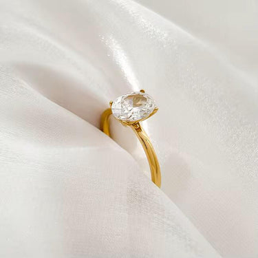 Oval Golden Ring
